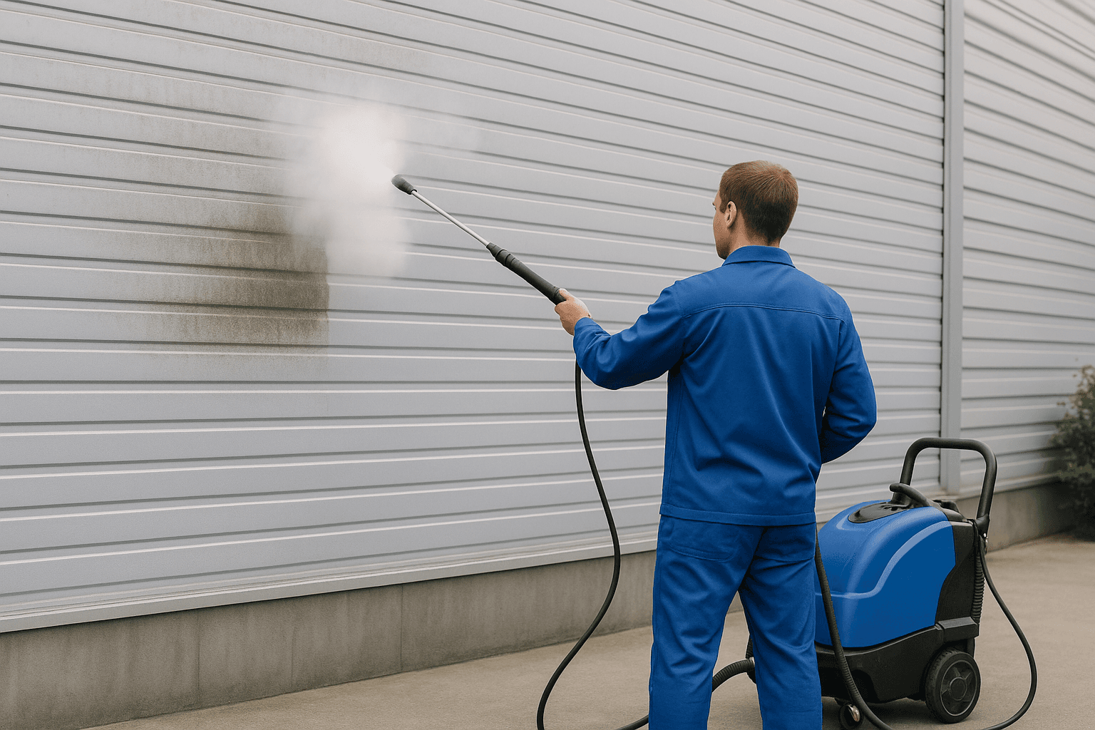 Nettoyage bardage industriel